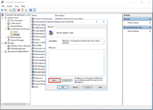 how to add remote desktop users windows server 2016