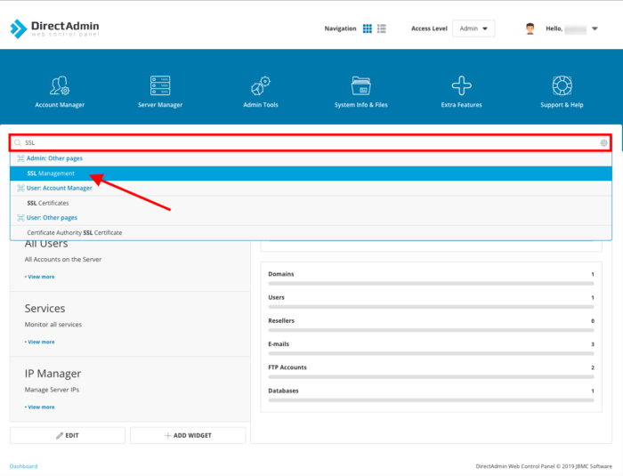 Bulk migration from cPanel to DirectAdmin | Snel.com