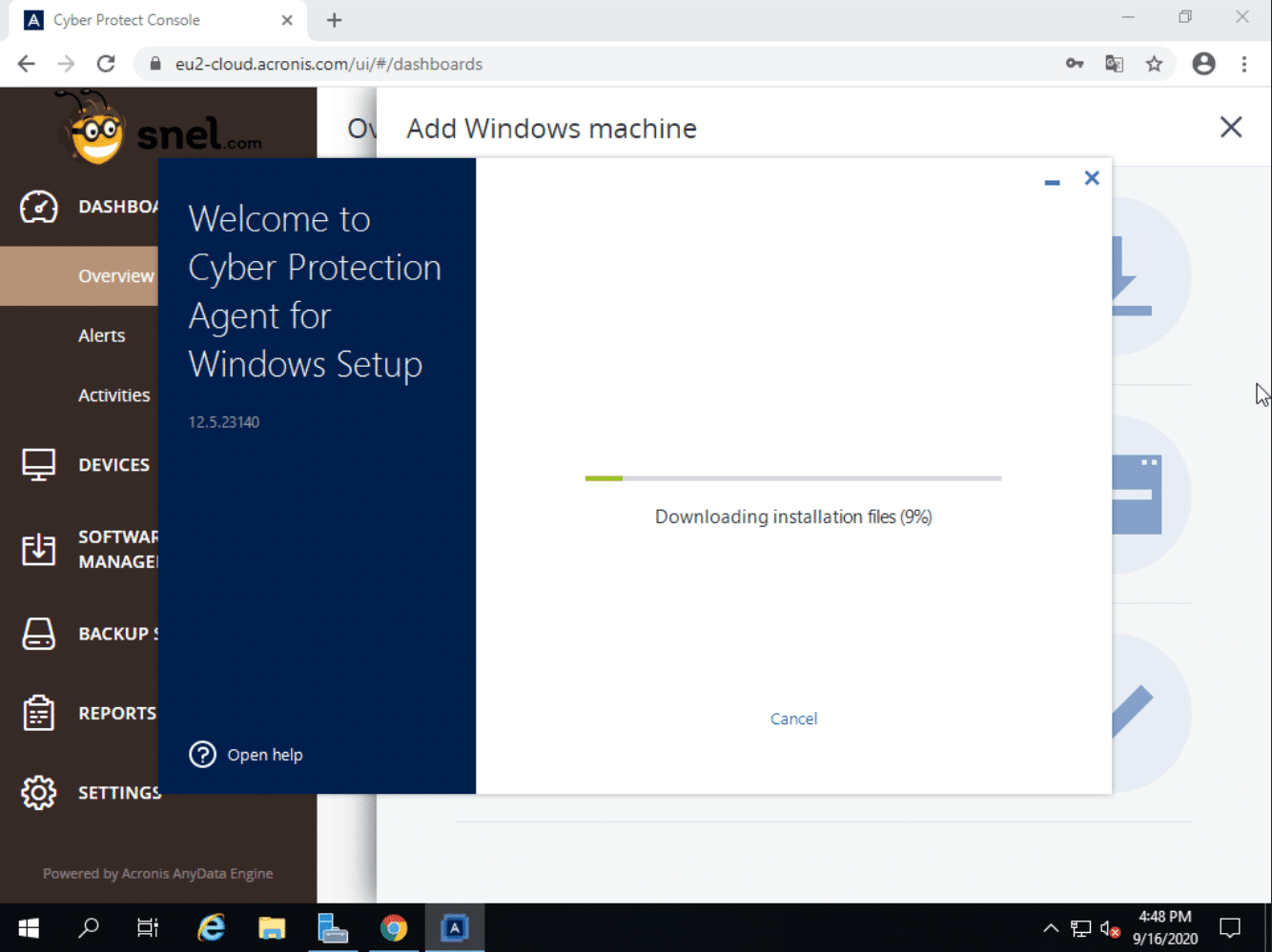 can acronis true image 2019 be installed on windows server