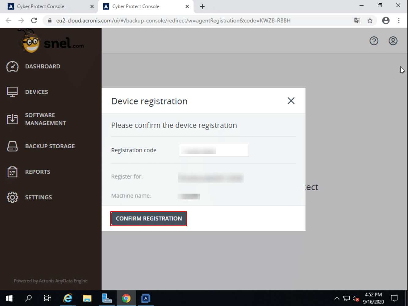 acronis windows server 2019